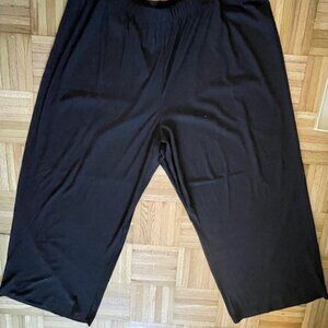Luxology wide leg light-weight black pants